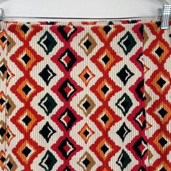Savanna Jane Skirt Womens 2X Plus‎ Orange Aztec Mini Boho Festival Beach NWT - Picture 5 of 16